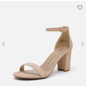 DREAM PAIRS Open Toe Pump Chunky Heel Sandals